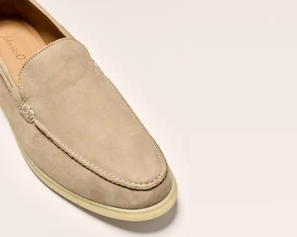 Goat Suede Moccasin with Calfskin Lining | Johnnie-O · Johnnie-O