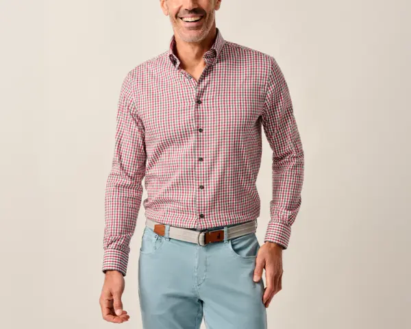Natural Performance Button Down Shirt - Kirtland · Johnnie-O