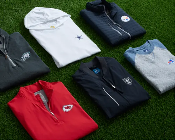 New England Patriots Benjy Snap 1/4 Zip Pullover · Johnnie-O