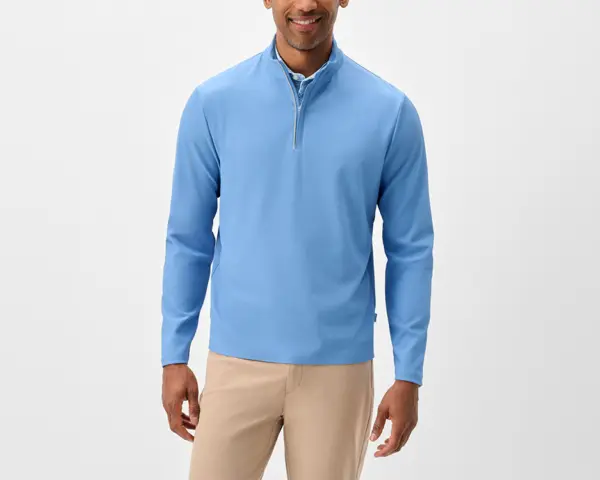 Hoppin Ribbed Knit Performance 1/4 Zip Pullover · Johnnie-O