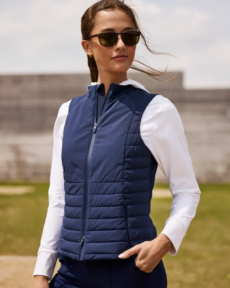 Victoria Performance Mixed Media Vest · Johnnie-O