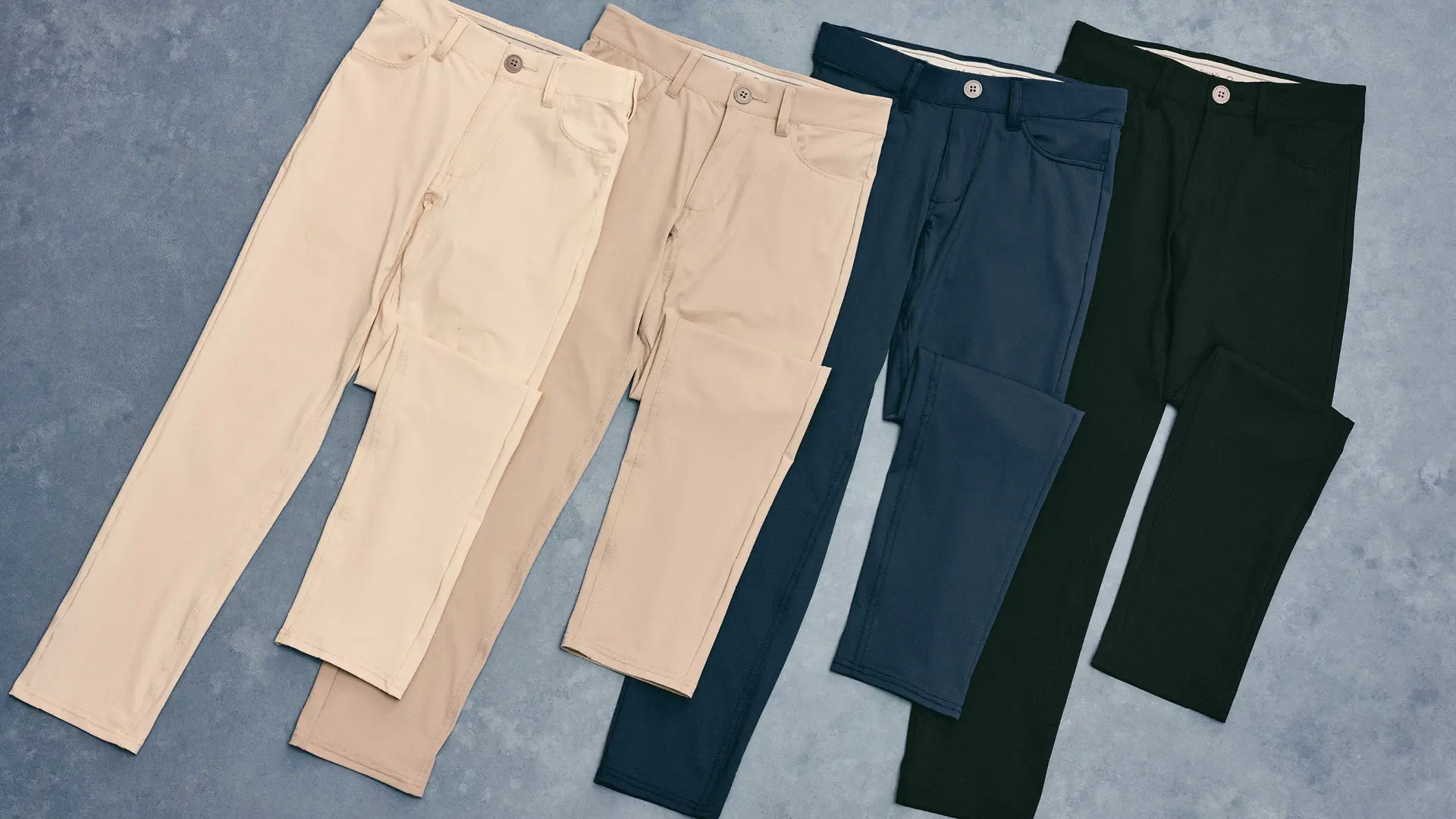 assortment of boys performance pants for golf or school